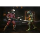 Teenage Mutant Ninja Turtles (1990 Movie) Action Figure Roof Top Battle Shredder vs Leo 18 cm         