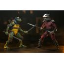 Teenage Mutant Ninja Turtles (1990 Movie) Action Figure Roof Top Battle Shredder vs Leo 18 cm         