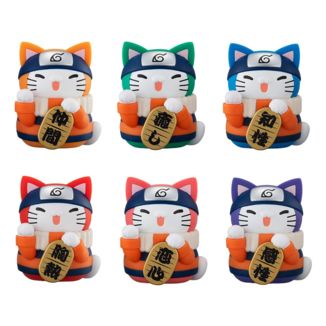 Naruto Shippuden Mega Cat Project Nyaruto! Minifiguras Fortune Cats Coloful 7 cm Surtido (6)