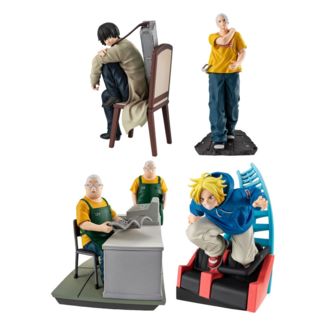 Sakamoto Days Petitrama EX Series Trading Figure 4-Set Cut Out Scenes Set 9 cm    