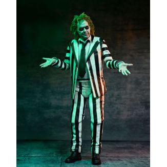 Beetlejuice Beetlejuice Action Figure 7 Scale Ultimate Striped Suit Beetlejuice 18 cm