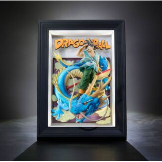 Figura Son Soku y Shenron Dragon Ball Z Tamashii Art 3D Relief Picture