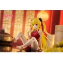 To Love Ru Darkness Estatua PVC Desktop Cute Figure Golden Darkness (Chinese Dress Ver.) 13 cm