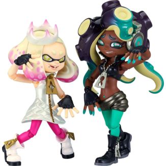 Splatoon 2 Figma Action Figures Off the Hook Pearl & Marina 9 - 10 cm