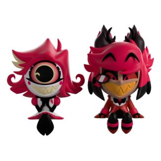 Set 2 Figuras Alastor y Niffty Hazbin Hotel Co. Youtooz Buddiez