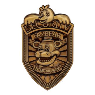 Replica Placa Seguridad Five Nights at Freddy's