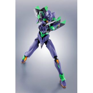 Evangelion: 3.0+1.0 Thrice Upon a Time Robot Spirits Action Figure Side EVA  Evangelion Test Type-01 + Spear of Cassius Renewal Color Edition Reissue 