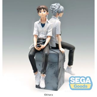 Rebuild of Evangelion Estatua Luminasta PVC Shinji & Kaworu Evangelion: New Theatrical Edition Shinji Ver. 17 cm