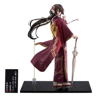 Azur Lane F:Nex Estatua PVC 1/4 Mikasa blue flower komachi Ver. Japanese Doll 43 cm