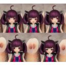 Tohoku Zunko Plastic Model Kit 1/12 Plafia Tohoku Kiritan Mini Figure Set 12 cm