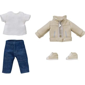 Nendoroid Doll Figures Outfit Set: Leather Jacket (Ivory)