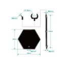 The Simple Stand Mini Nendoroid More for Mini Figures & Models Black Hex Type 3-Pack 