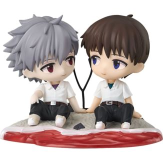 Rebuild of Evangelion Figura Chibi Shinji Ikari & Kaworu Nagisa 8 cm      