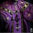 Ghost Estatua Rock Iconz Papa V Perpetua Purple Robes 22 cm