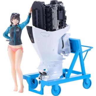 Original Character PLAMAX Plastic Model Kit MF-97 minimum factory Minori with Honda BF350 Grand Prix White 10 cm   