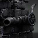 Tortugas Ninja Estatua 1/10 Art Scale Michelangelo Black and White Variant 26 cm heo exclusive