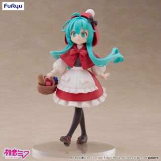 Hatsune Miku Estatua PVC Desktop Fairy Hatsune Miku Little red riding hood Ver. 16 cm   