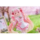 Hatsune Miku Estatua PVC Newley Written Sakura Miku Japanese Cafe Ver. Reissue 18 cm