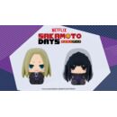 Sakamoto Days Mini Figuras PVC Pote Raba Rubber Mascot Shishiba & Osaragi 8 cm