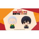 Sakamoto Days Mini Figuras PVC Pote Raba Rubber Mascot Sakamoto Taro & Nagumo 8 cm
