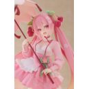 Hatsune Miku AMP Estatua PVC Newley Written Sakura Miku Sakura Dress Ver. 21 cm