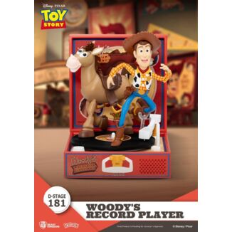 Toy Story Record Player Series Figura de PVC Woody's Record Player 13 cm