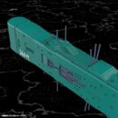 Legend of the Galactic Heroes Plastic Model Kit 1/3000 Free Planets Alliance 13th Fleet Flagship Hyperion 31 cm