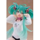 Hatsune Miku Estatua PVC Desktop Cute Figure Hatsune Miku Cat Ear T-Shirt Ver. 13 cm        