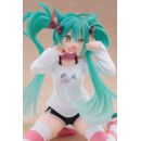 Hatsune Miku Estatua PVC Desktop Cute Figure Hatsune Miku Cat Ear T-Shirt Ver. 13 cm        