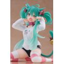 Hatsune Miku Estatua PVC Desktop Cute Figure Hatsune Miku Cat Ear T-Shirt Ver. 13 cm        
