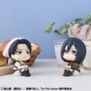 Attack on Titan Estatuas PVC Look Up Levi Cleaning up Ver. & Mikasa Ackerman (with gift) 11 cm           