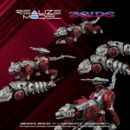 Zoids Plastic Model Kit 1/100 RMZ-019 Hell Cat & Molga Zenebus Color Set 14 cm    