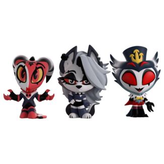 Helluva Boss Pack de 3 Figuras Mini Tooz Mini Blitzo, Loona & Stolas