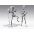 S.H.Figuarts Figura Body-Kun -Ken Sugimori- Edition -Wireframe- (Gray Color Ver.) 13 cm