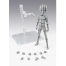 S.H.Figuarts Figura Body-Kun -Ken Sugimori- Edition -Wireframe- (Gray Color Ver.) 13 cm