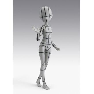 S.H.Figuarts Figura Body-Chan -Ken Sugimori- Edition -Wireframe- (Gray Color Ver.) 13 cm