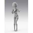 S.H.Figuarts Figura Body-Chan -Ken Sugimori- Edition -Wireframe- (Gray Color Ver.) 13 cm