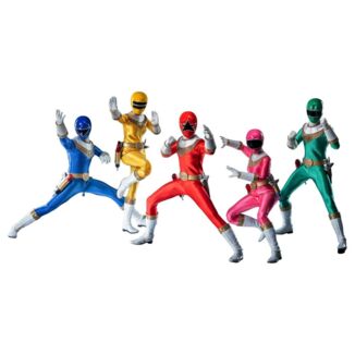 Power Rangers Zeo Pack de 5 Figuras FigZero 1/6 Zeo Rangers 30 cm