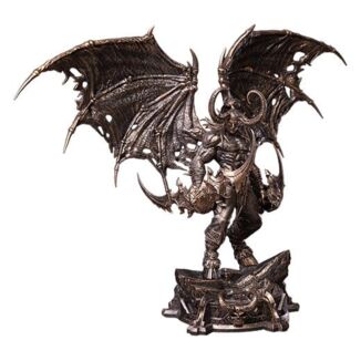 World of Warcraft 1/10 Scale Estatua Illidan Stormrage (Bronze-Colored) 34 cm