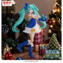 Character Vocal Series 01: Hatsune Miku High Premium Figura PVC Hatsune Miku Sapphire Christmas Ver. 21 cm